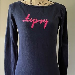 Lilly Pulitzer fitted Sweater “ tipsy ”